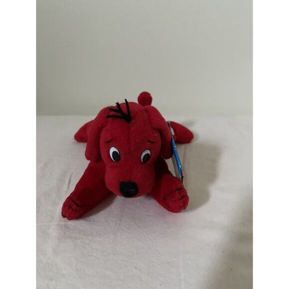 Clifford the Big Red Dog Plush Scholastic Side Kicks 8" Tags Bean Bag Toy - Picture 1 of 16